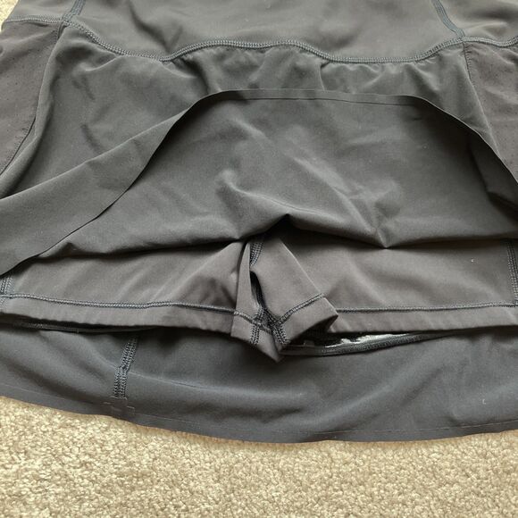 Athleta Skort Women Medium Black Run With it 14” Athletic Pickleball Tennis Golf - Picture 4 of 7